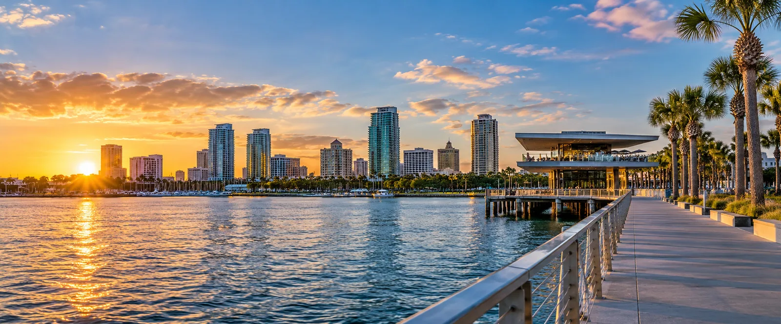 St. Petersburg Florida waterfront and downtown skyline